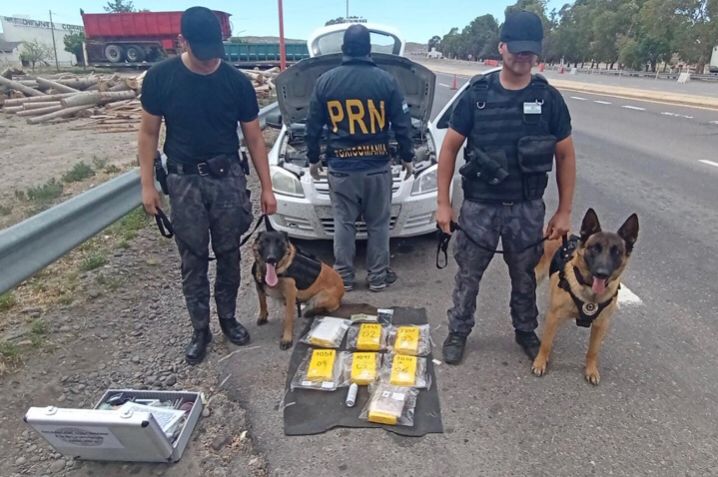 Un roquense fue detenido en Chichinales con más de 7 kilos de cocaína