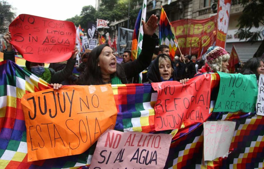 Paro y movilización en rechazo a la represión en Jujuy