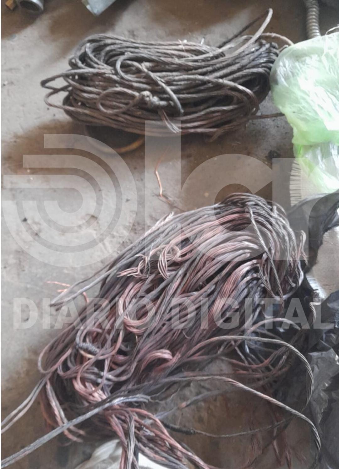 Secuestran en Regina más de 20 kilos de cobre producto del robo de cables