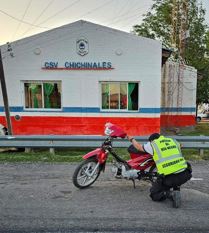 Chichinales: recuperan una moto robada en Ingeniero Huergo