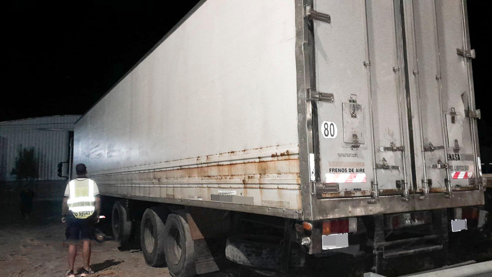 Secuestran un camión con la utilización de la App RN Seguridad Activa en Chichinales