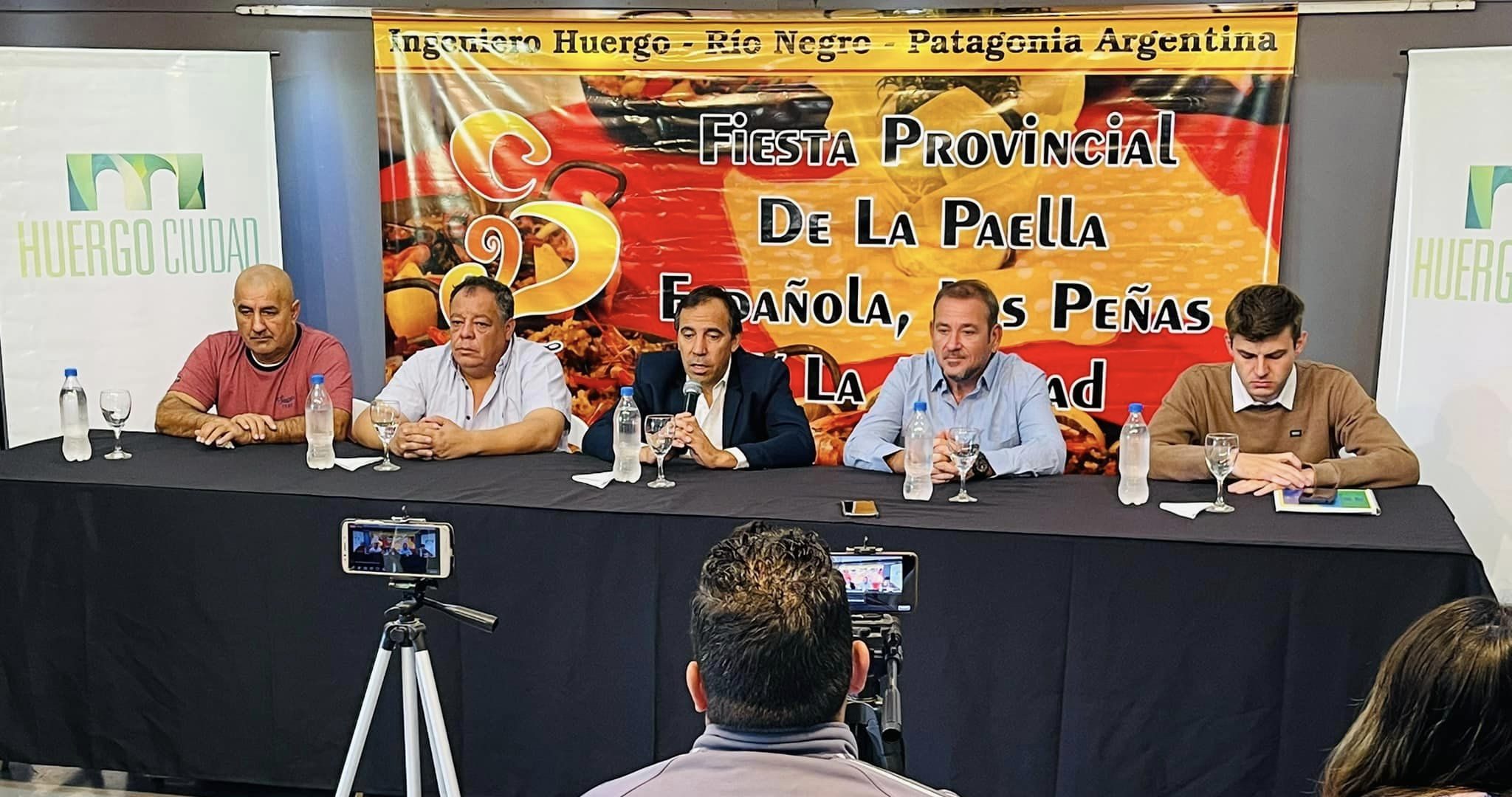 Huergo presentó la 13º edición de la Fiesta Provincial de la Paella Española, Las Peñas y la Amistad