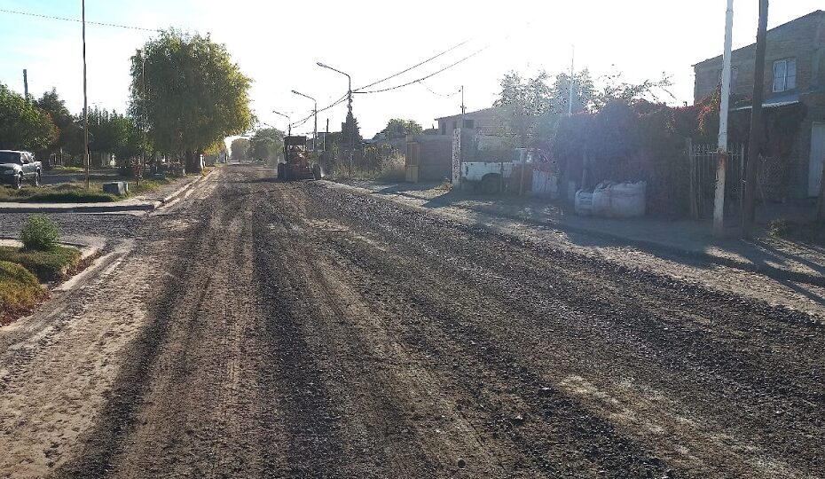 Se hicieron tareas de mantenimiento en la calle Antártida