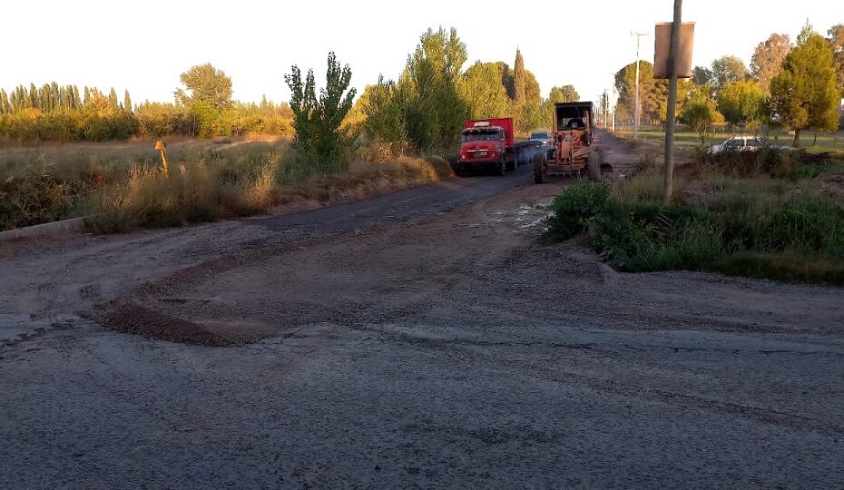 Reparación de la calle Pedro Gratini en la zona sur de Regina