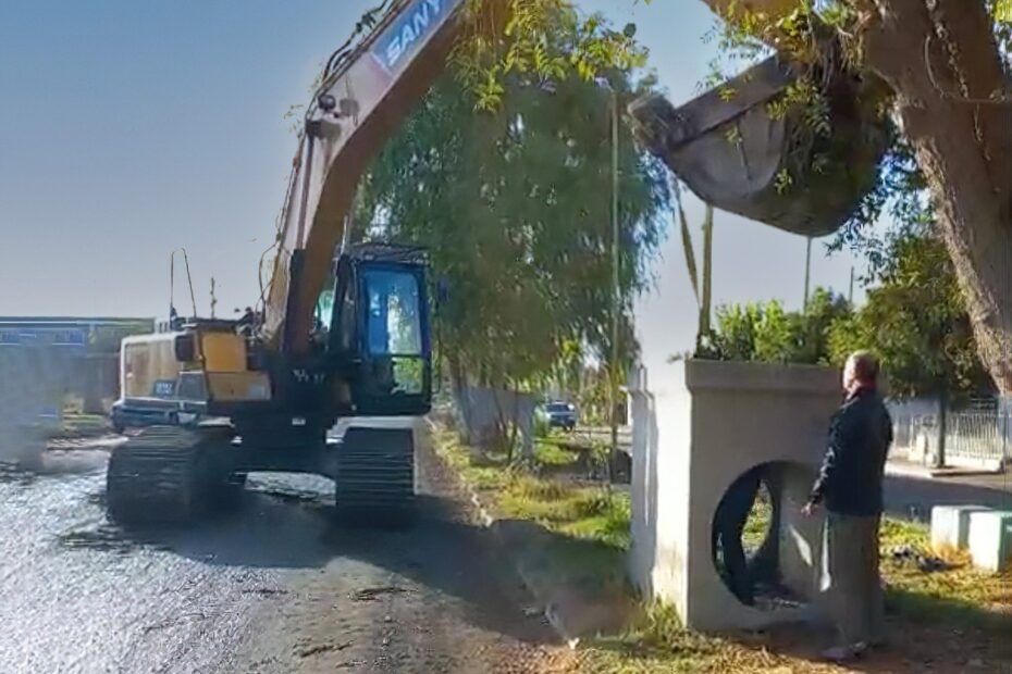 Comenzó el entubado del desagüe paralelo a la calle Antártida