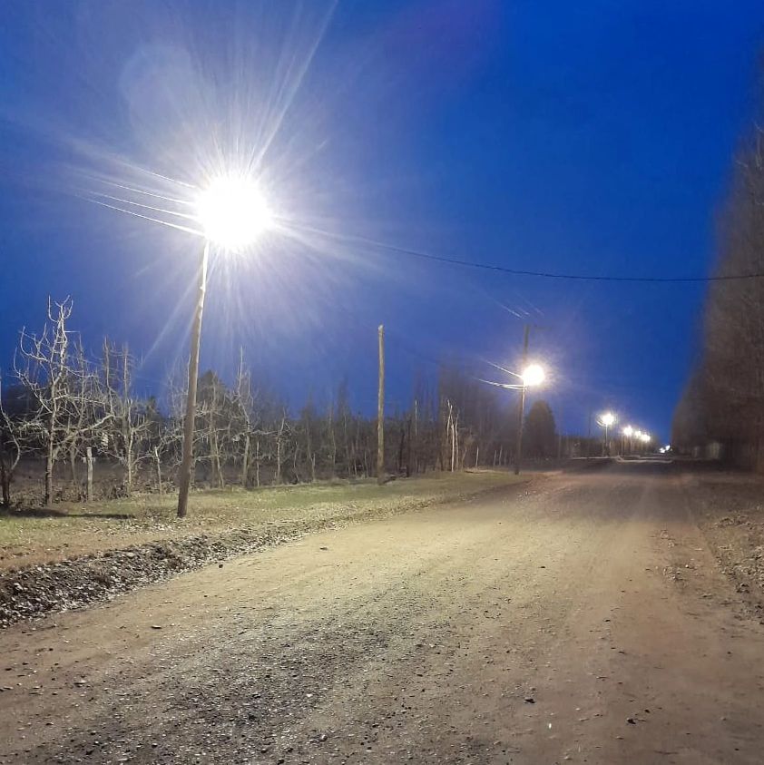 Nuevas luminarias en la zona rural de Godoy