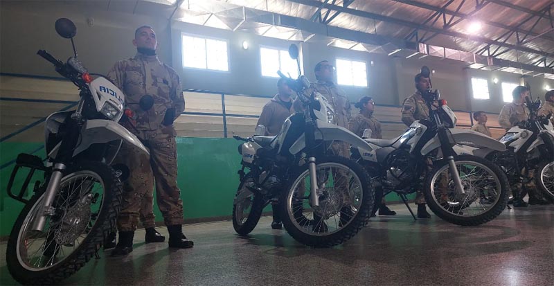Las Brigadas Rural de Huergo cuenta con 2 motos más para el control del abigeato