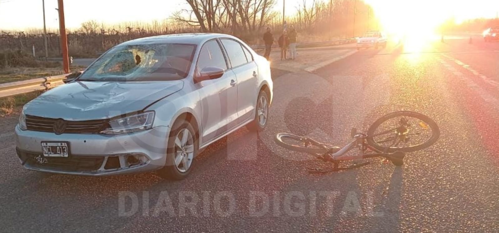 Chocan a una ciclista de 12 años en ruta 22