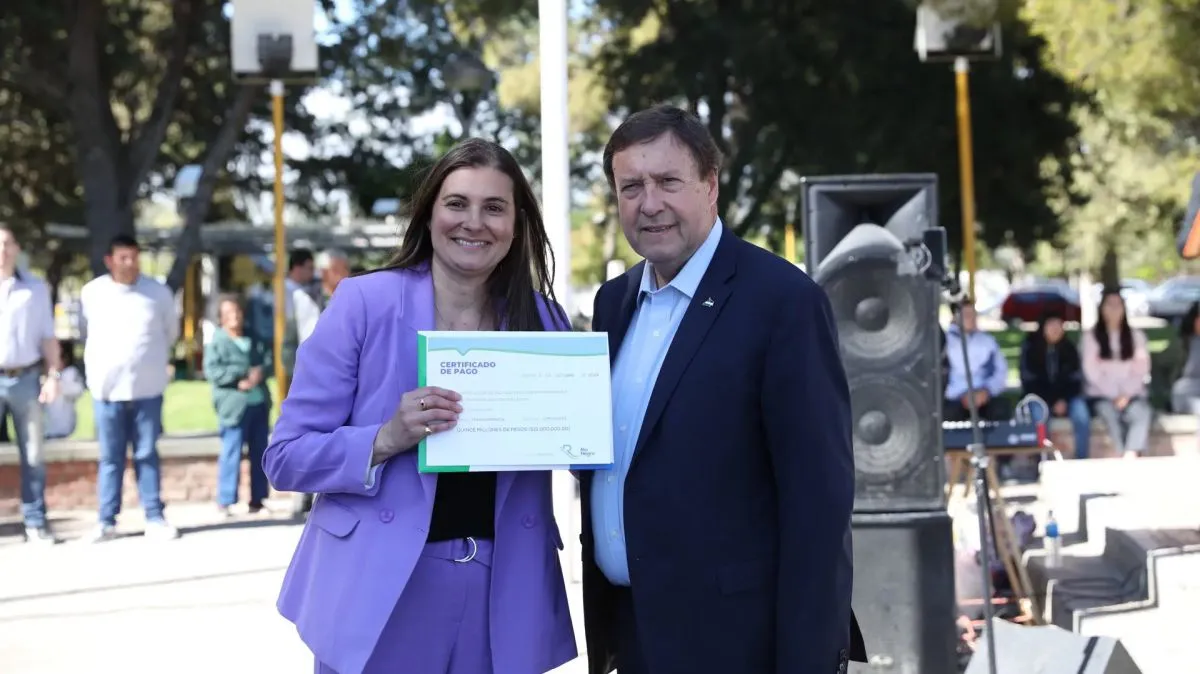 Weretilneck acompañó a la comunidad de Cervantes en su 114° aniversario