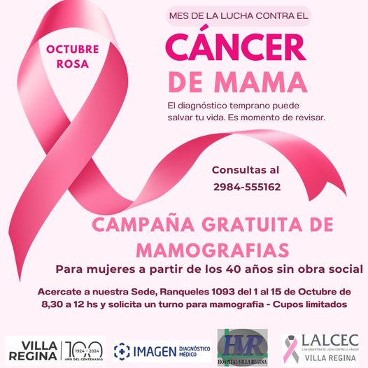 Octubre Rosa: Lalcec promueve mamografías gratuitas para mujeres en situación de vulnerabilidad