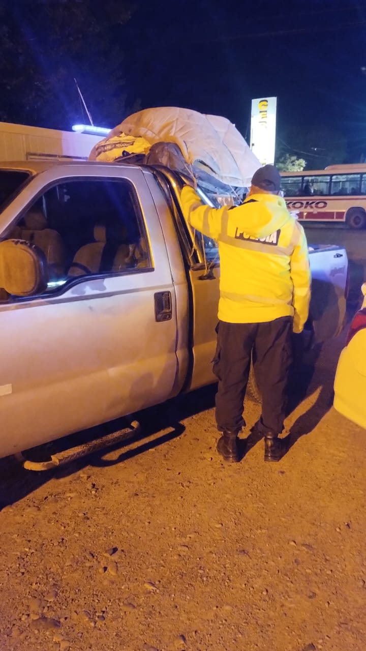 Secuestraron una camioneta con un cargamento de cables eléctricos